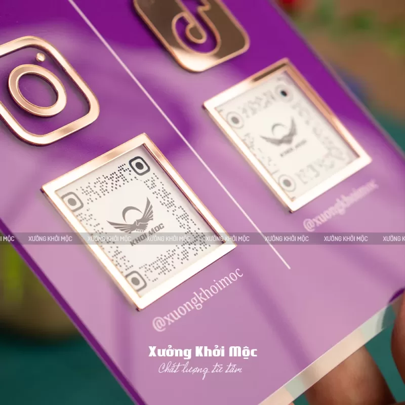 Bảng QR mica để bàn làm nội dung theo yêu cầu KMS-34 - Ảnh 10