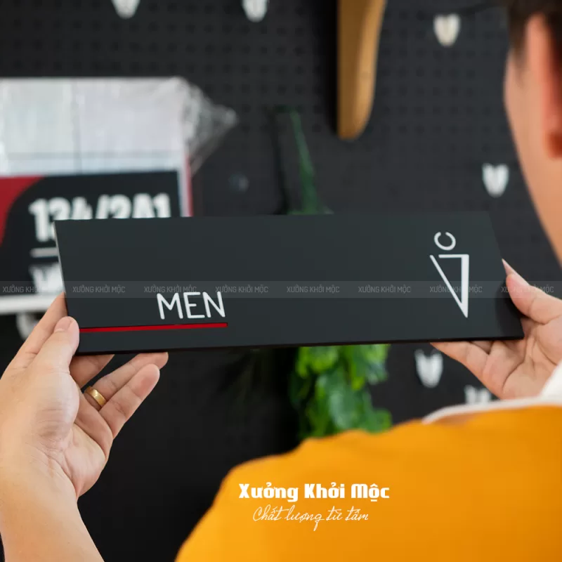 Bảng Toilet Men (Nam) Women (Nữ) Mica Dán Tường KMS-47 - Ảnh 9