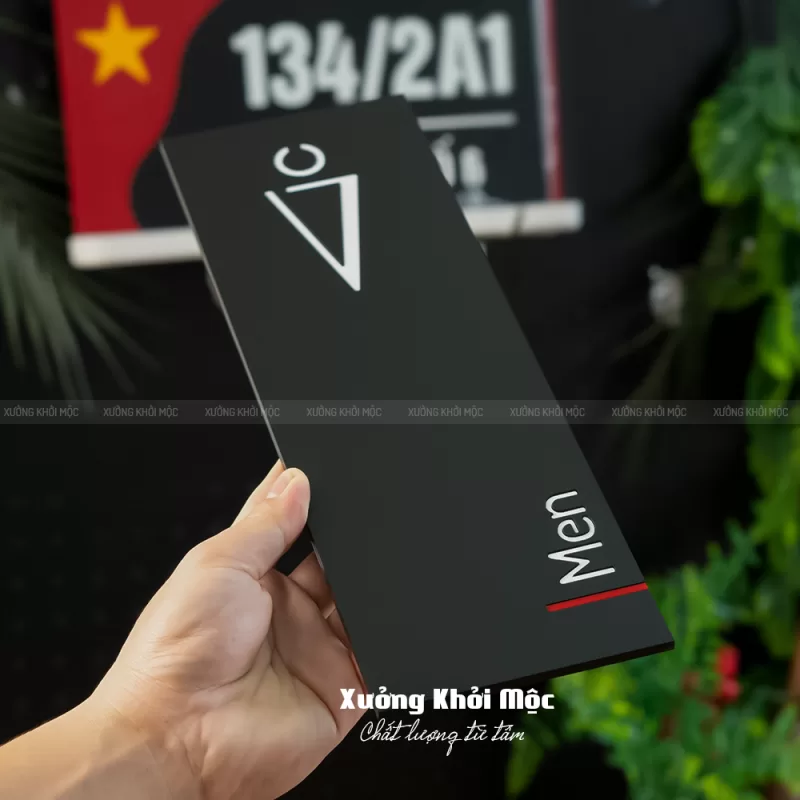 Bảng Toilet Men (Nam) Women (Nữ) Mica Dán Tường KMS-47 - Ảnh 10