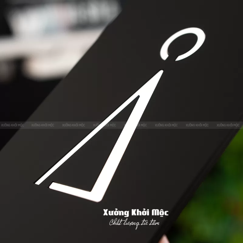 Bảng Toilet Men (Nam) Women (Nữ) Mica Dán Tường KMS-47 - Ảnh 2