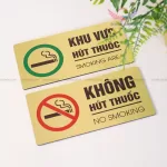 Bảng dán “Cấm hút thuốc / No Smoking” và “Khu vực hút thuốc / Smoking Area” - Khởi Mộc - Ảnh 2
