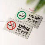 Bảng dán “Cấm hút thuốc / No Smoking” và “Khu vực hút thuốc / Smoking Area” - Khởi Mộc