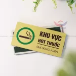 Bảng dán “Cấm hút thuốc / No Smoking” và “Khu vực hút thuốc / Smoking Area” - Khởi Mộc - Ảnh 10