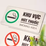 Bảng dán “Cấm hút thuốc / No Smoking” và “Khu vực hút thuốc / Smoking Area” - Khởi Mộc - Ảnh 9