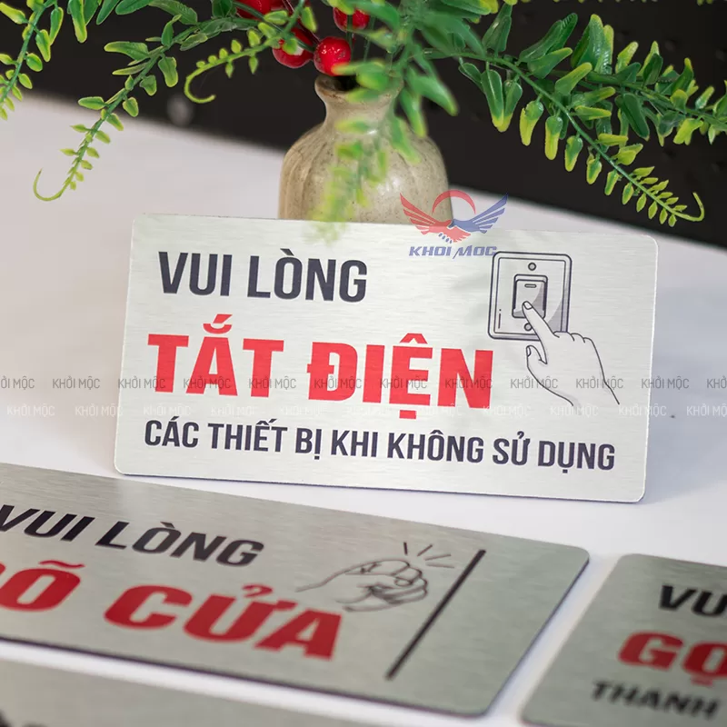 Bảng thông báo tắt điện KMD64, giúp tiết kiệm điện năng