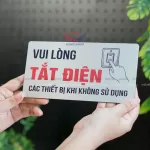 Bảng “Vui Lòng Tắt Điện” KMD64 | Khởi Mộc - Ảnh 2