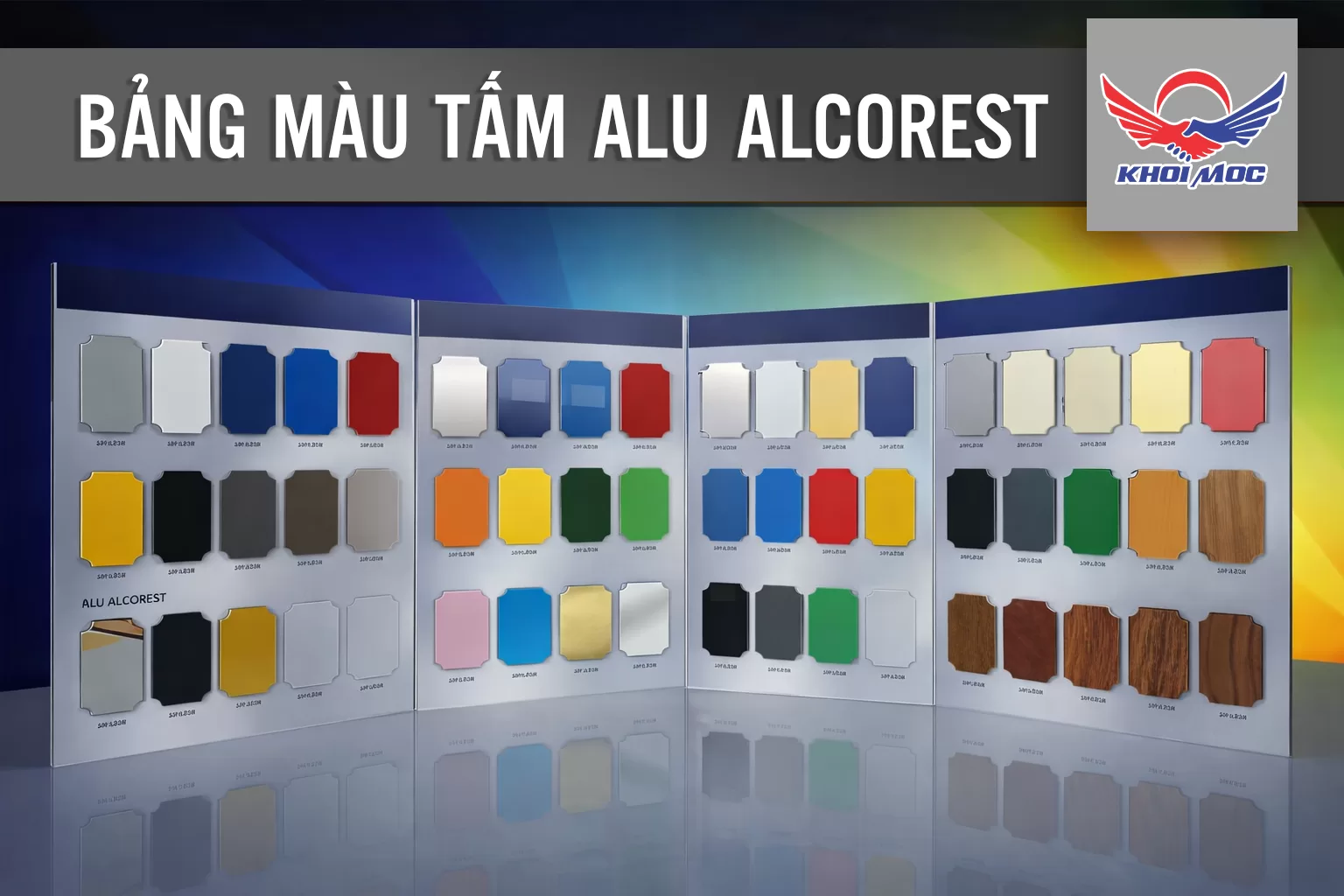 bản màu tấm alu alcorest