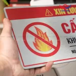Biển cấm lửa BAL04 - Khu vực dễ cháy nổ - Ảnh 3