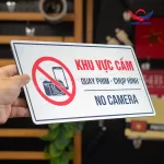 Bảng cấm quay phim chụp hình BAL15 – No Camera cho khu vực bảo mật - Ảnh 8