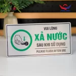 Biển báo nhắc nhở xả nước BAL09 | bảng Alu, song ngữ - Giải pháp hiệu quả cho nhà vệ sinh - Ảnh 5