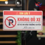 Biển báo Không đỗ xe – Có xe ra vào thường xuyên BAL12 - Ảnh 4
