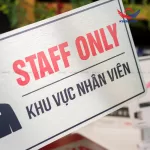 Biển báo Staff Only / Khu vực nhân viên BAL11 - Ảnh 2