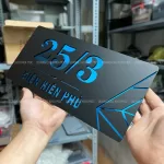 Bảng số nhà inox kết hợp mica cắt laser 2 lớp KMS-110 - Ảnh 2