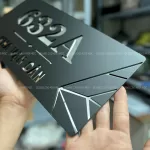 Bảng số nhà inox kết hợp mica cắt laser 2 lớp KMS-110 - Ảnh 8