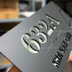 Bảng số nhà inox kết hợp mica cắt laser 2 lớp KMS-110 - Ảnh 9