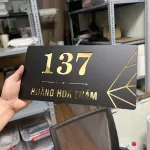 Bảng số nhà inox kết hợp mica cắt laser 2 lớp KMS-110 - Ảnh 4