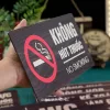 bảng cấm thuốc alu vân gỗ dal06 biển no smoking dán tường đẹp rõ ràng