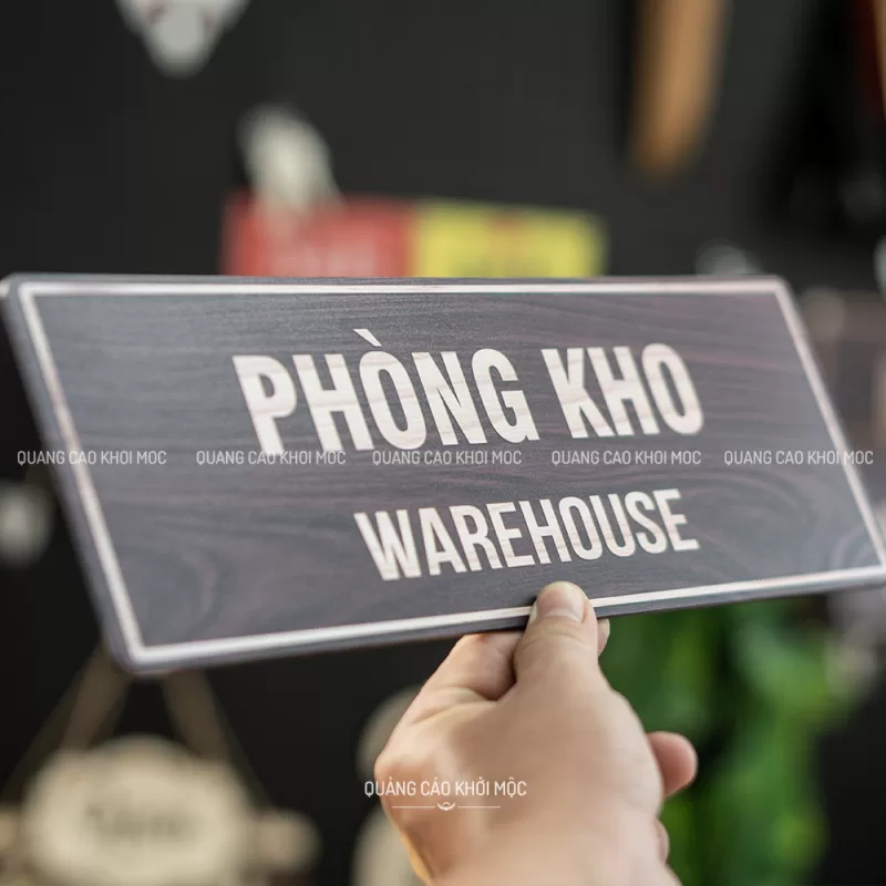Bảng tên phòng phòng kho DAL03 Alu in UV – Warehouse - Ảnh 2